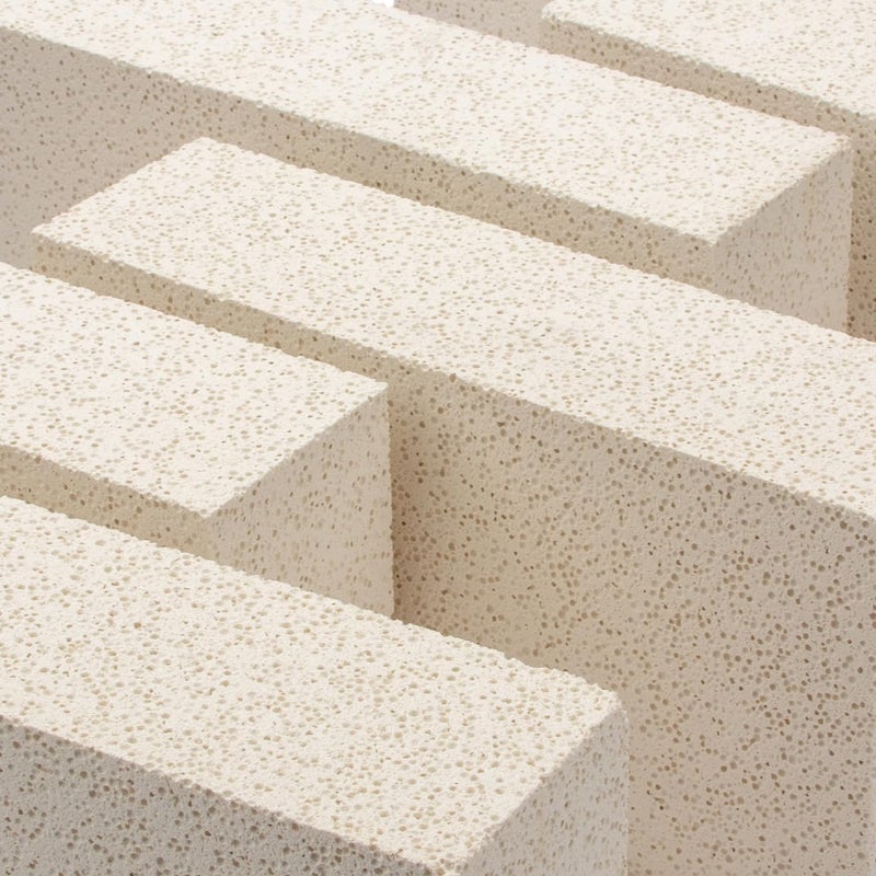 CFKJ 6 Pieces Insulating Fire Brick for Ovens, Kilns, Blacksmith, Fireplaces, Forges 9" x 4.5" x 2.5" 2300F Rated Insulating Fire Bricks - Image 5